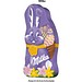 Werbekarte Visitenkartenformat, Milka Mini Schmunzelhase, inkl. Druck