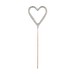 Wondercandle Mini mit Wondercard, Herz, silber, 1-seit. Druck