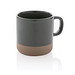 XD COLLECTION Becher aus glasiertem Keramik, grau