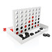 XD COLLECTION Connect Four Holzspiel, weiß