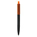 XD COLLECTION Druckkugelschreiber X3 mit Smooth-Touch, blaue Mine, orange/schwarz