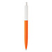 XD COLLECTION Druckkugelschreiber X3 mit Smooth-Touch, blaue Mine, orange/weiß
