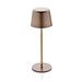 Zenic USB Tischleuchte aus RCS recyceltem Kunststoff, Bronze