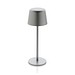 Zenic USB Tischleuchte aus RCS recyceltem Kunststoff, silber