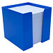 Zettelbox, 10 x 10 x 10 cm, blau