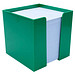 Zettelbox, 10 x 10 x 10 cm, grün