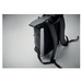 15 Zoll Rolltop-Rucksack PU BAI ROLL, Schwarz