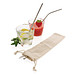 3-teiliges Trinkhalm-Set aus Stainless Steel, silber