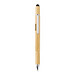 Bambus Tool Pen 5-in-1, blaue Mine, braun