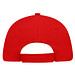 5-Panel Sandwich-Cap, rot/weiß