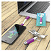 Ladekabel 2in1 ZWEINS® PLUS, Purple (Pantone Purple C)