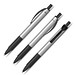 FABER-CASTELL Metall-Druckkugelschreiber Basic Alu, blaue Mine, silber