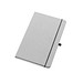 A5 Hardcover Notizbuch aus PU, Hellgrau