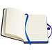 Notizbuch BlackLine, DIN A6, liniert, schwarz/blau