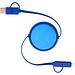 Alasia 100 cm 5-in-1 Kabel aus recyceltem Kunststoff und Aluminium, einziehbar, für Datenübertragung und mit 45W Schnellladung, royalblau