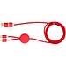Alasia 150 cm 5-in-1 Kabel aus recyceltem Kunststoff für Datenübertragung und 27W Schnellladung, rot