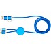 Alasia 150 cm 5-in-1 Kabel aus recyceltem Kunststoff für Datenübertragung und 27W Schnellladung, royalblau