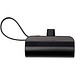 Alnair 10 W 5000 mAh Typ C Powerbank aus recyceltem Kunststoff mit integriertem Klappständer und 2 in 1 Kabel, schwarz