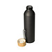 Aluminiumflasche Bamboo 0,6 l, blau/natur