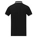 Amarago Polo mit abgesetztem Rand für Herren, schwarz, L