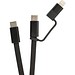Arc ultradünnes 60W 2-in-1 Magnetkabel, schwarz