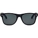 Arlo Bambus Sonnenbrille mit schwarzer Beschichtung, schwarz