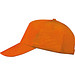 AZO-freie 5 Panel Baumwoll-Baseball-Cap, orange
