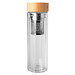 Bailey 400 ml Flasche aus Borosilikatglas mit Infuser und Bambusdeckel, transparent klar