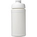 Baseline® Plus 500 ml Sportflasche mit Klappdeckel, weiß/weiß