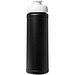 Baseline® Plus 750 ml Flasche mit Klappdeckel, schwarz/weiß