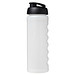 Baseline Plus grip Sportflasche mit Klappdeckel, 750 ml, transparent/schwarz