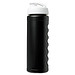 Baseline Plus grip Sportflasche mit Klappdeckel, 750 ml, schwarz/weiss