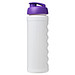 Baseline Plus grip Sportflasche mit Klappdeckel, 750 ml, weiss/lila