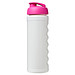 Baseline Plus grip Sportflasche mit Klappdeckel, 750 ml, weiss/rosa