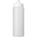 Baseline® Plus grip 750 ml Sportflasche mit Sportdeckel, transparent/weiß