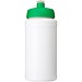 Baseline Recycelte Sportflasche, 500 ml, weiß/grün