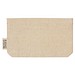 Baumwolletui mit Reißverschluss , beige
