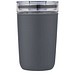 Bello 420 ml Glasbecher mit Außenwand aus recyceltem Kunststoff, grau