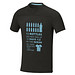 Borax Cool Fit T-Shirt aus recyceltem  GRS Material für Herren, schwarz, M