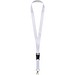 Bucks Sublimation Lanyard mit Schnappverschluss aus recyceltem PET Kunststoff, schwarz, 10mm