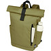 Byron 15,6 Zoll GRS RPET Roll-Top Rucksack 18 L, olive