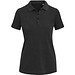 Calgary Poloshirt für Damen im Washed Look, 200 g/m2, schwarz, L
