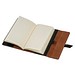 CrisMa Kunstleder Notizbuch A5 mit linierten Seiten , schwarz