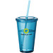 Cyclone Isolierbecher mit Strohhalm, 450 ml, türkis,blau Cyclone Isolierbecher mit Strohhalm, 450 ml, türkis,blau