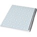 Desk-Mate® A5 Notizbuch mit Spiralbindung, weiß/schwarz, 80 pages