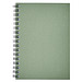 Desk-Mate® A6 farbiges recyceltes Notizbuch mit Spiralbindung, hellgrün