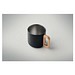 Doppelwandiger Becher 350 ml ACERO, Schwarz