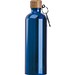 Edelstahltrinkflasche mit Karabiner, 750ml, blau