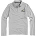 ELEVATE Herren Langarm Poloshirt Oakville, grau meliert, XXXL