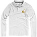 ELEVATE Herren Langarm Poloshirt Oakville, weiß, XS